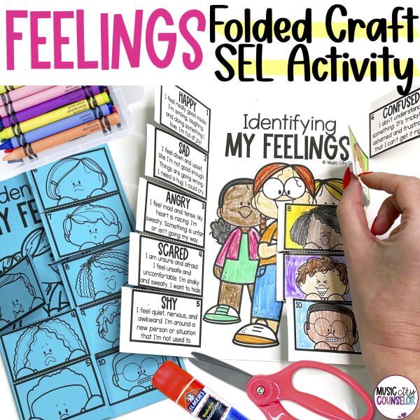 Identifying Feelings Folded Craft Activity