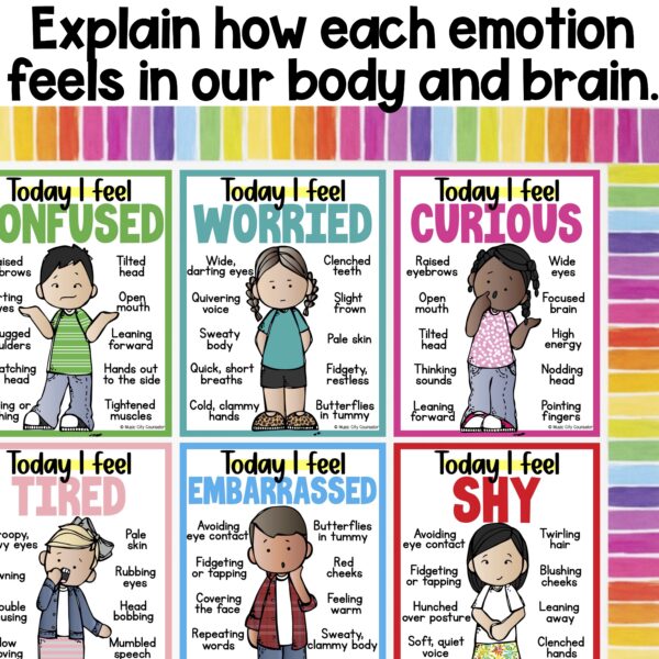 Feelings Posters & Coloring Pages - Image 3