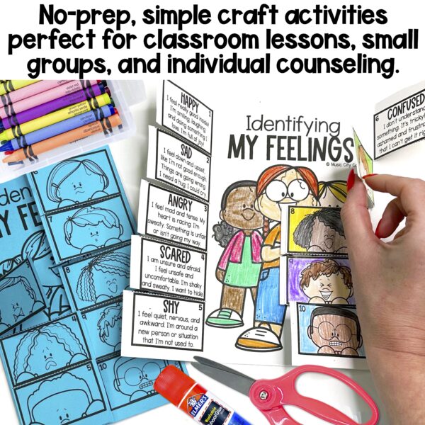 10 SEL & Counseling Folded Craft Activities - Image 3