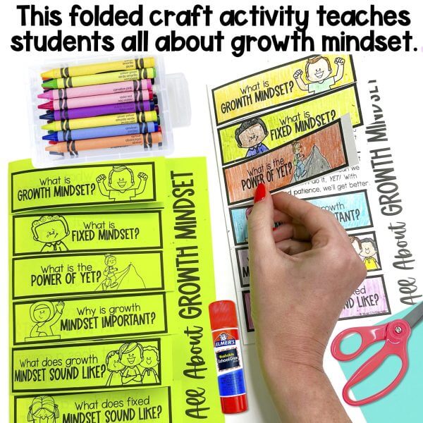 Growth Mindset Folded Craft Activity - Image 2