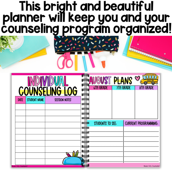 Middle School Counseling Digital & Printable Planner - Image 2