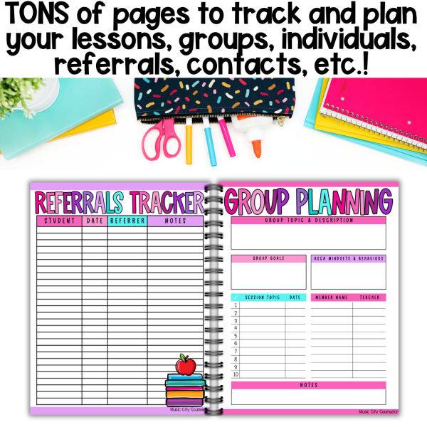 Middle School Counseling Digital & Printable Planner - Image 4