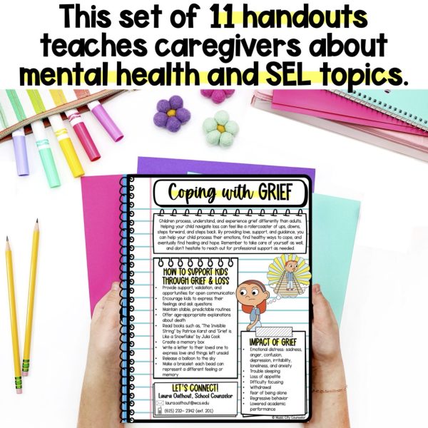 11 Bilingual English Spanish SEL & Mental Health Parenting Handouts - Image 6