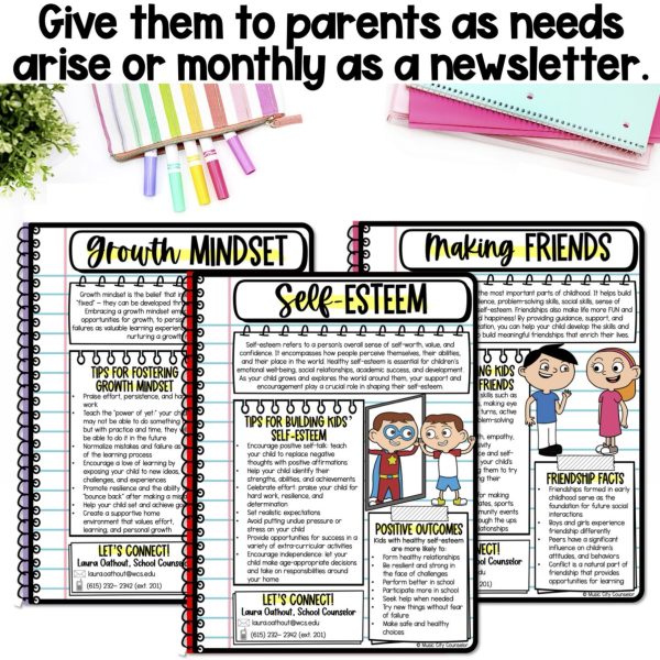 11 Bilingual English Spanish SEL & Mental Health Parenting Handouts - Image 7