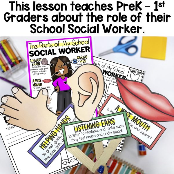 Meet the School Social Worker PreK, Kindergarten, & 1st Grade Lesson - Image 2