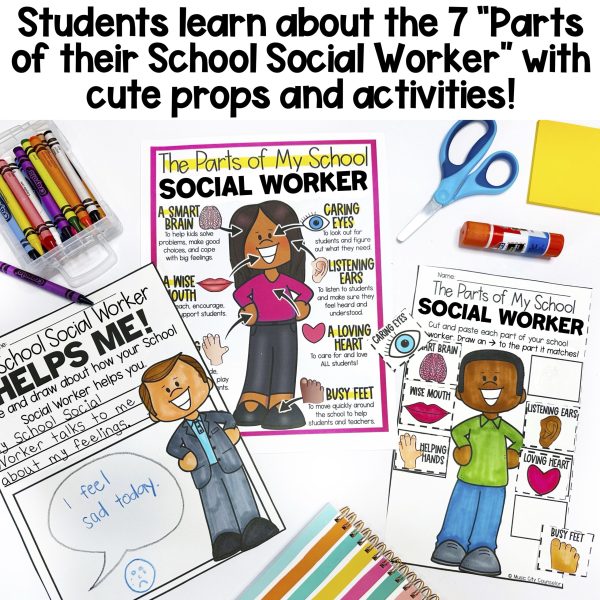 Meet the School Social Worker PreK, Kindergarten, & 1st Grade Lesson - Image 3