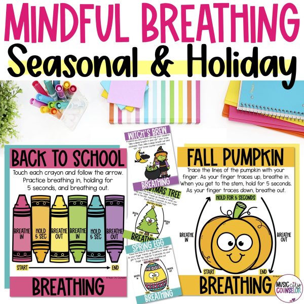 Seasonal Mindful Breathing Posters & Cards