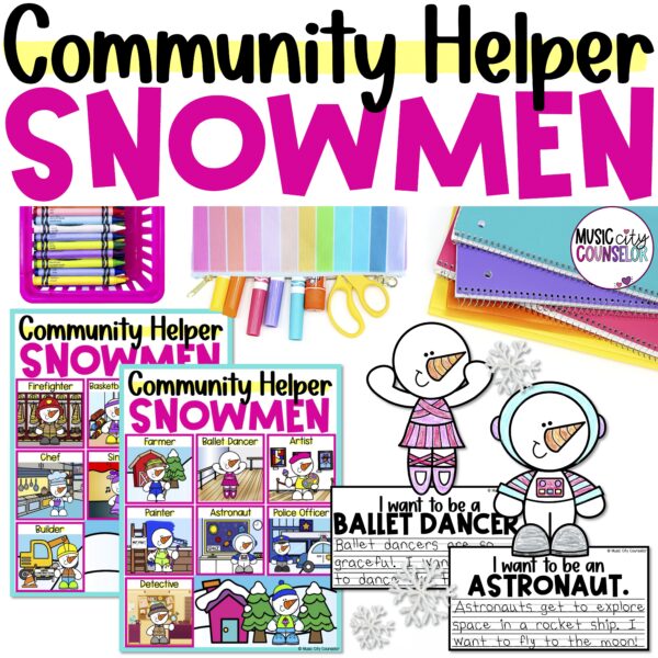 Snowman Careers & Community Helpers Lesson