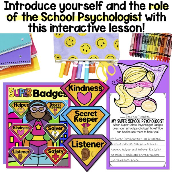 Meet the School Psychologist Lesson: Superhero Theme - Image 2