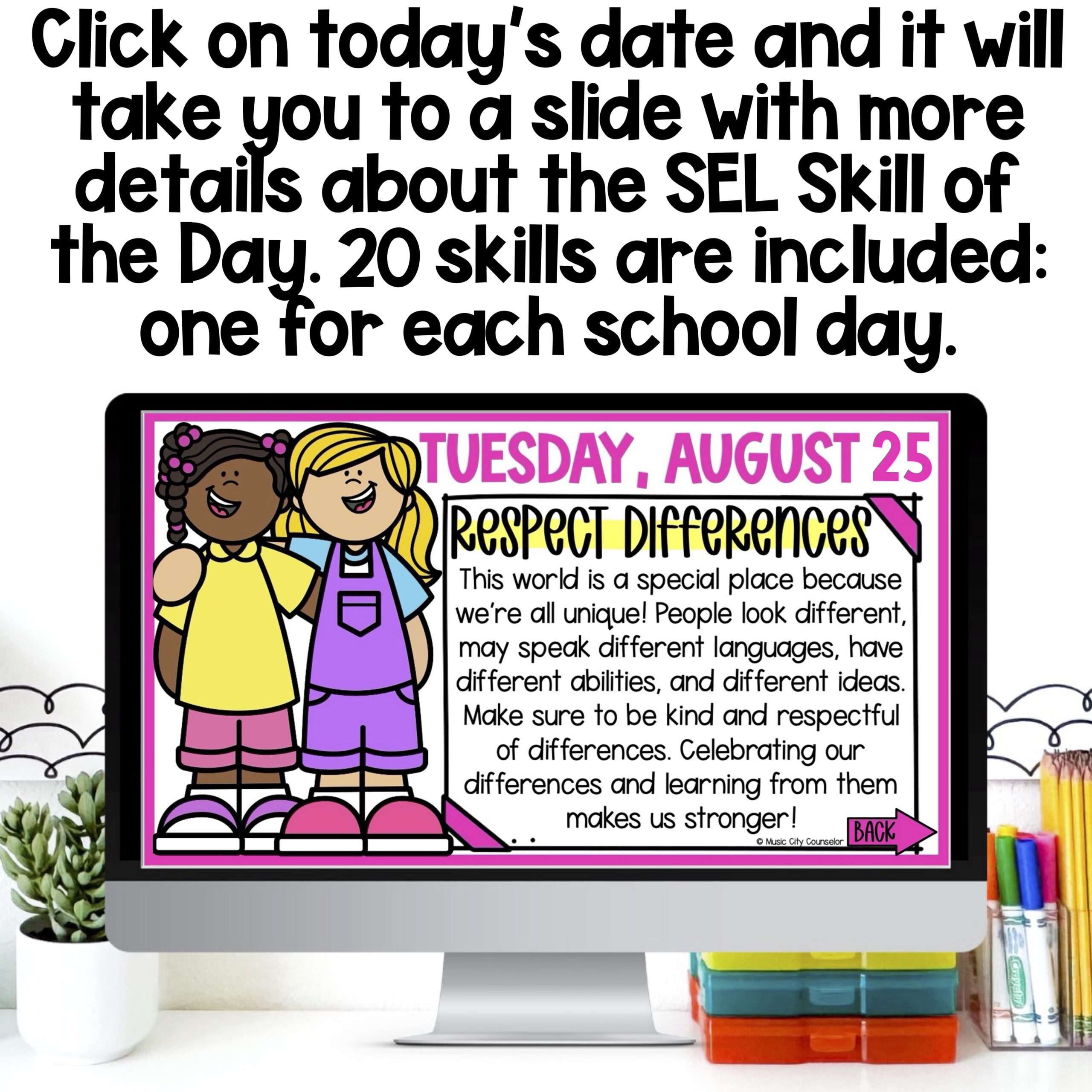 EDITABLE SEL Digital Calendar: Positive Behavior, August 2026 - Image 3