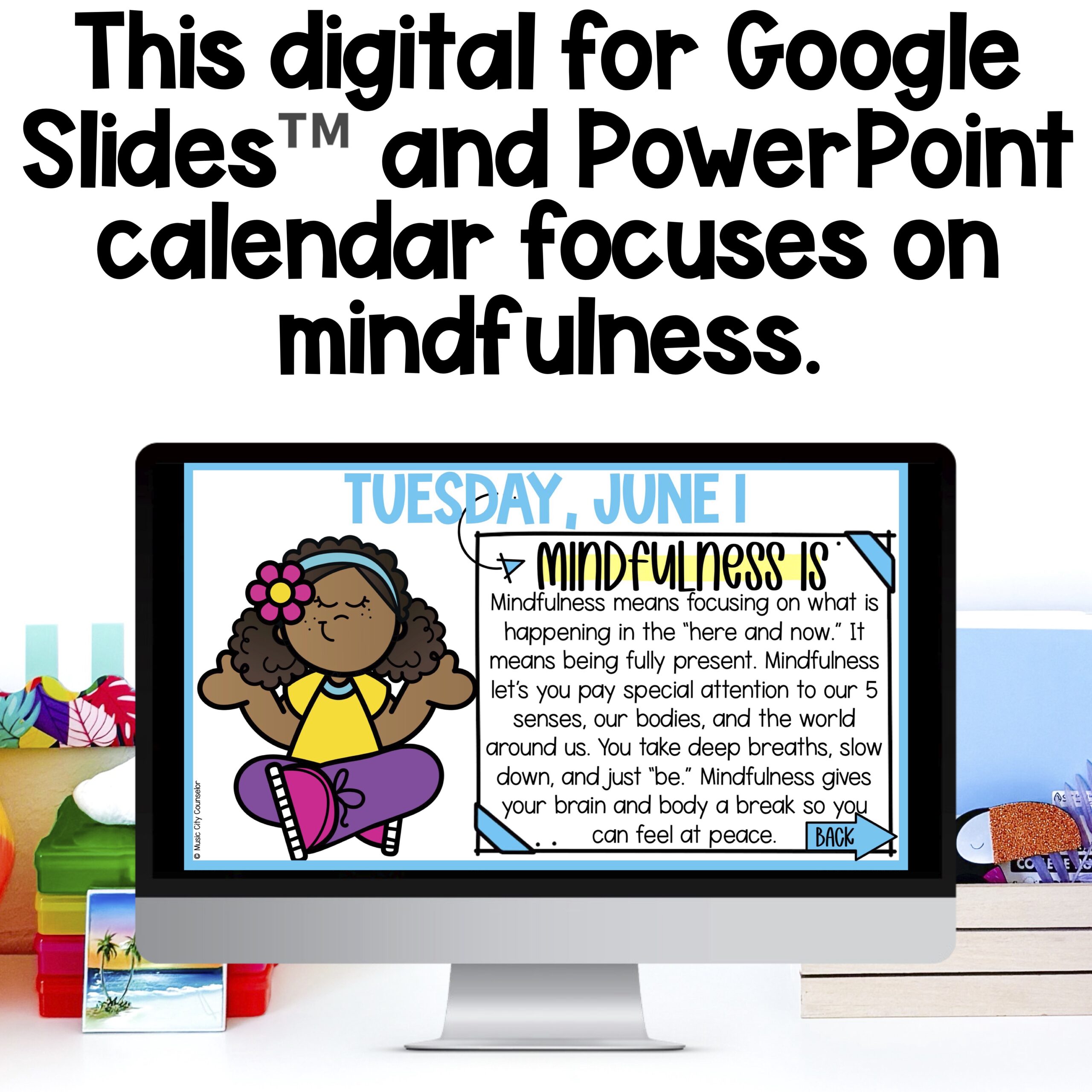 EDITABLE SEL Digital Calendar: Mindfulness, June 2027 - Image 2