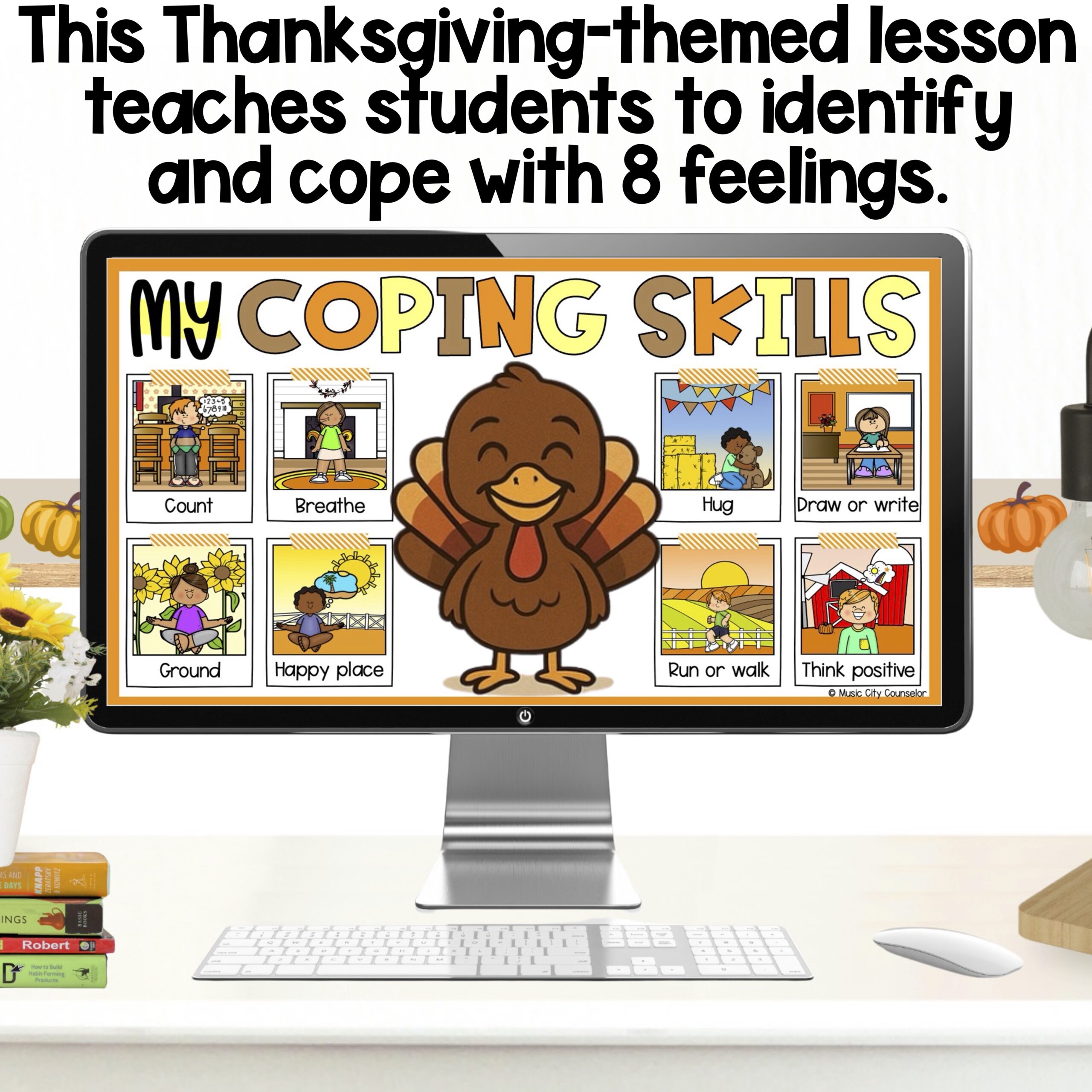 Thanksgiving Feelings & Coping Skills Lesson - Image 2