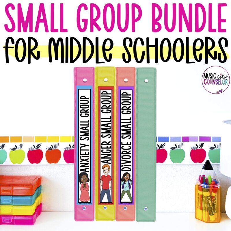 Middle School Small Group Counseling Curriculum Growing Bundle