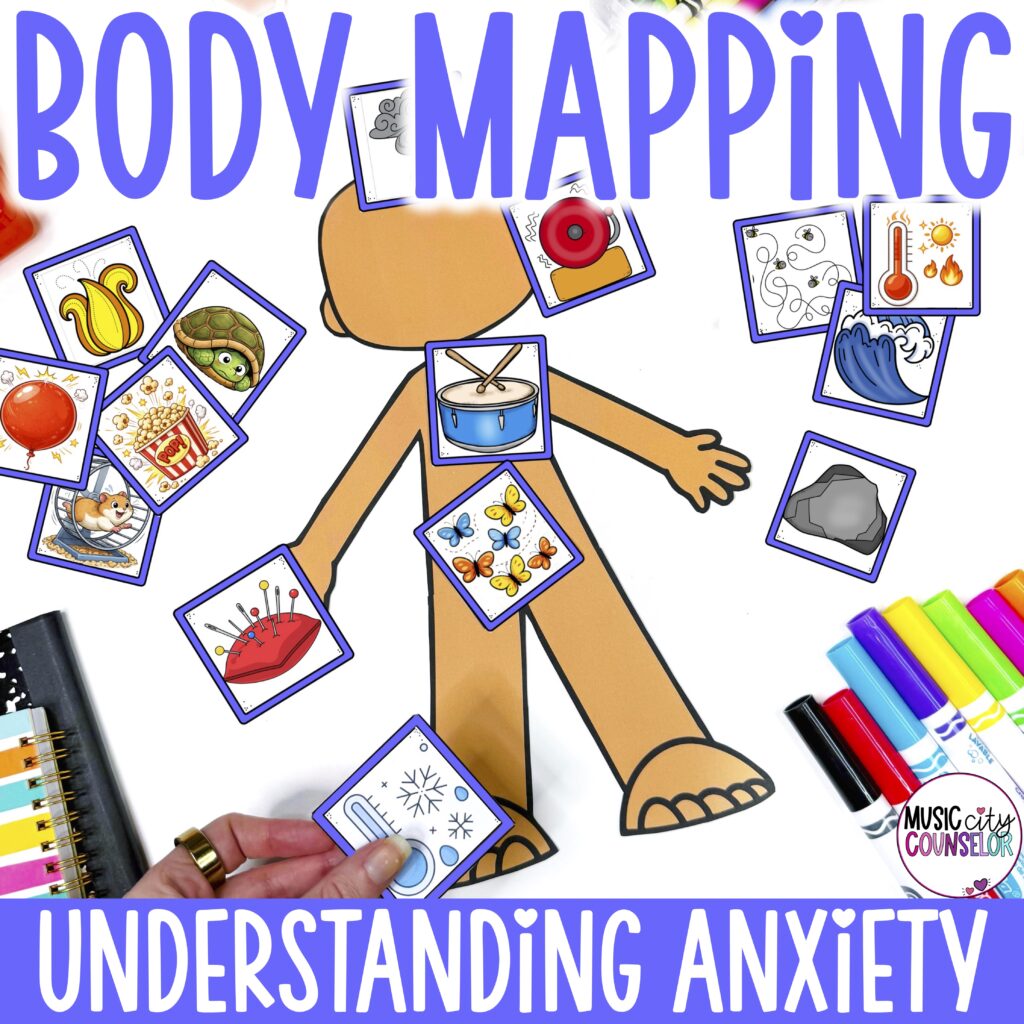 Anxiety Body Mapping Activity - Music City Counselor