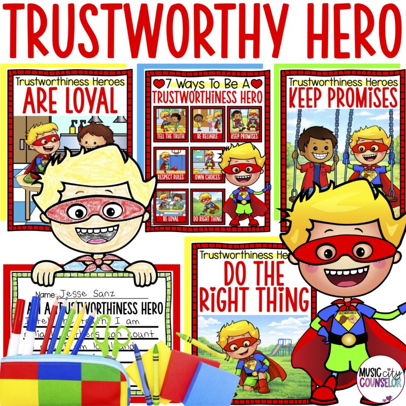 Tommy the Trustworthiness Hero Lesson