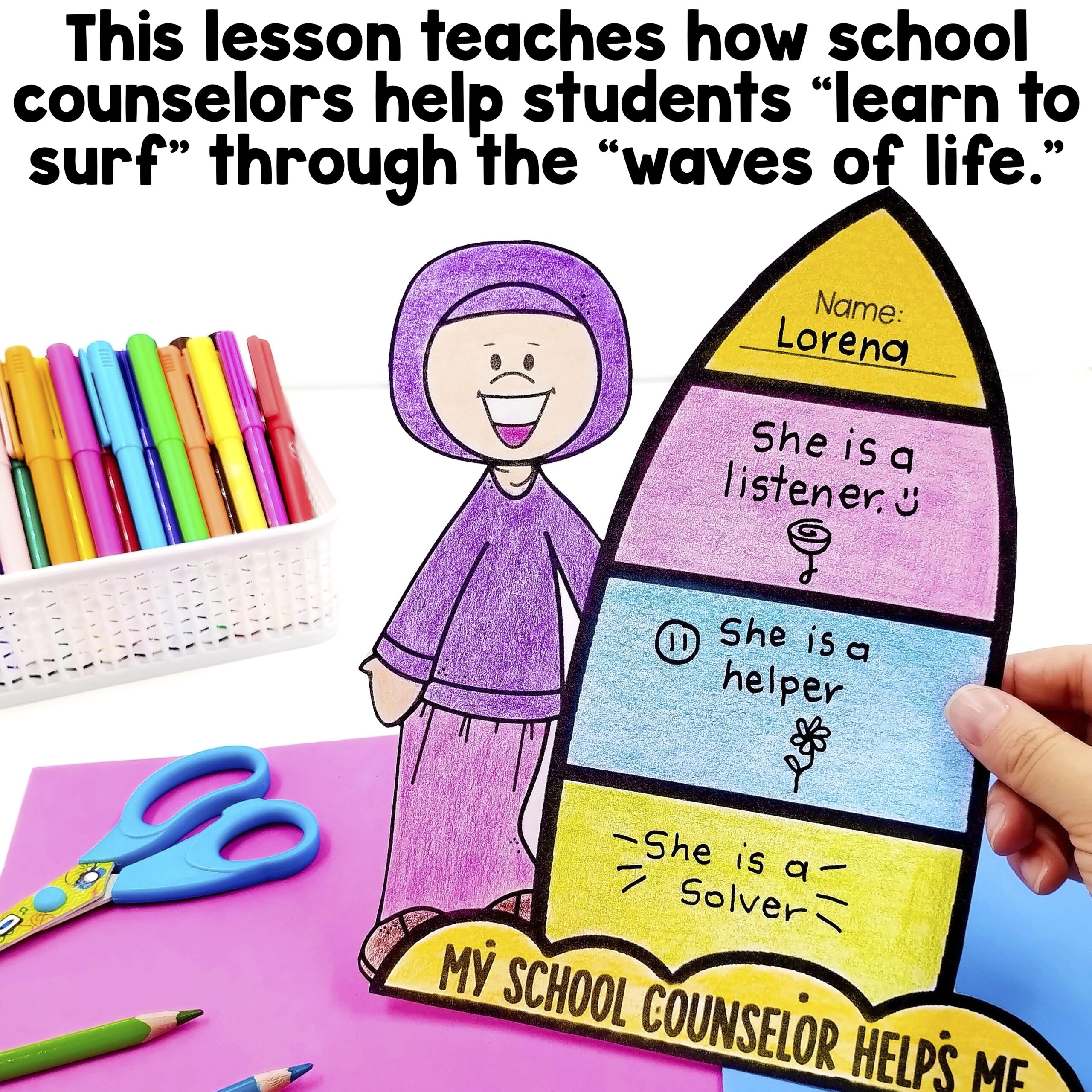 Meet the School Counselor "Surf the Waves of Life" Lesson - Image 2