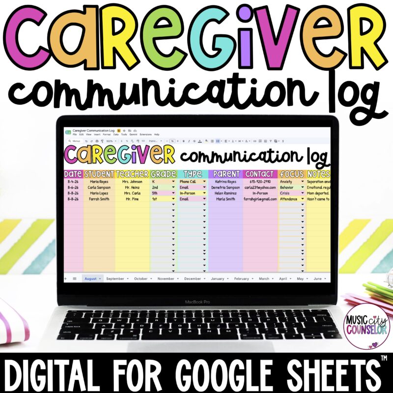 Digital Caregiver & Parent Communication Log