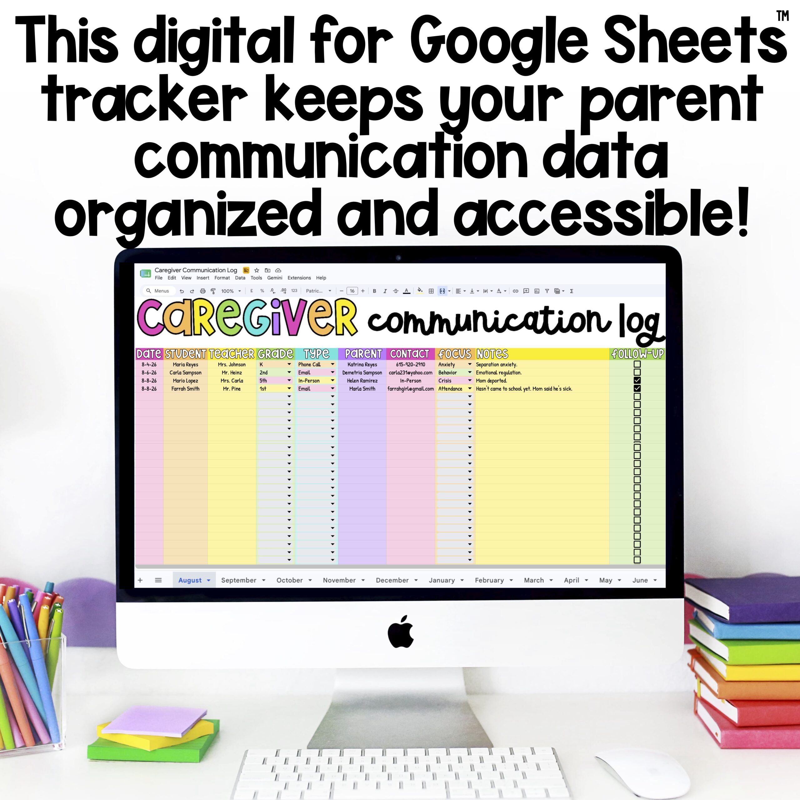 Digital Caregiver & Parent Communication Log - Image 2