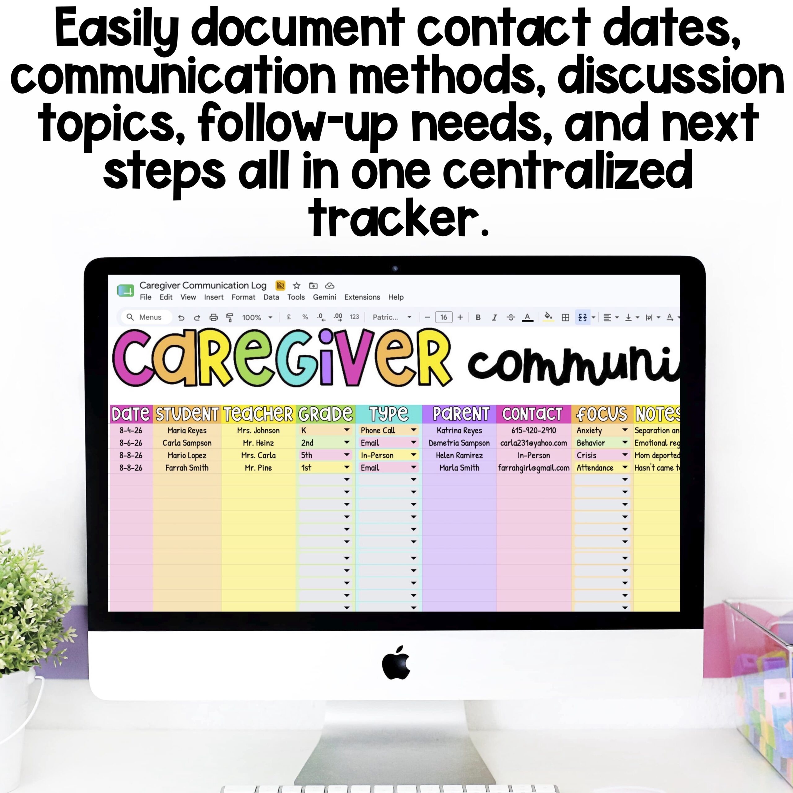 Digital Caregiver & Parent Communication Log - Image 3