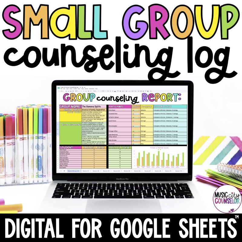 Small Group Counseling Log & Digital Tracker