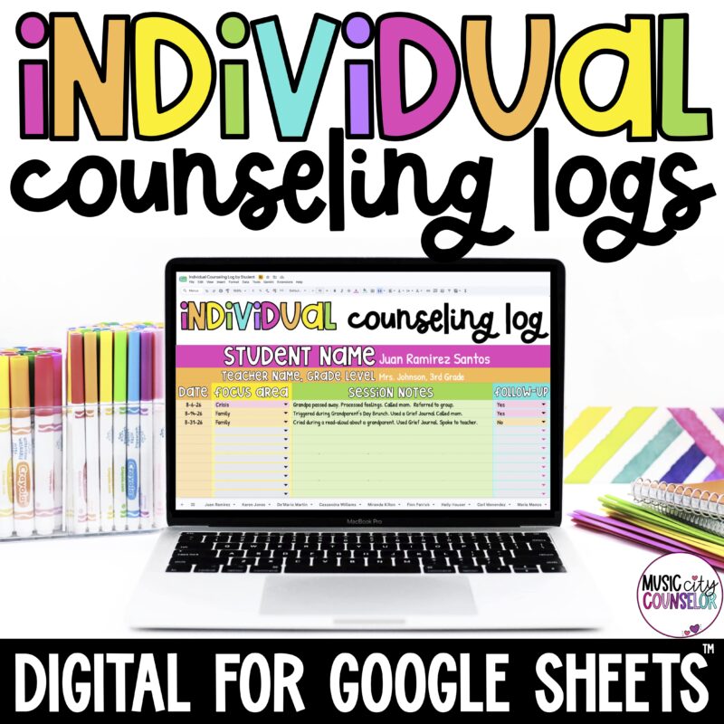 Individual Counseling Log Digital Tracker