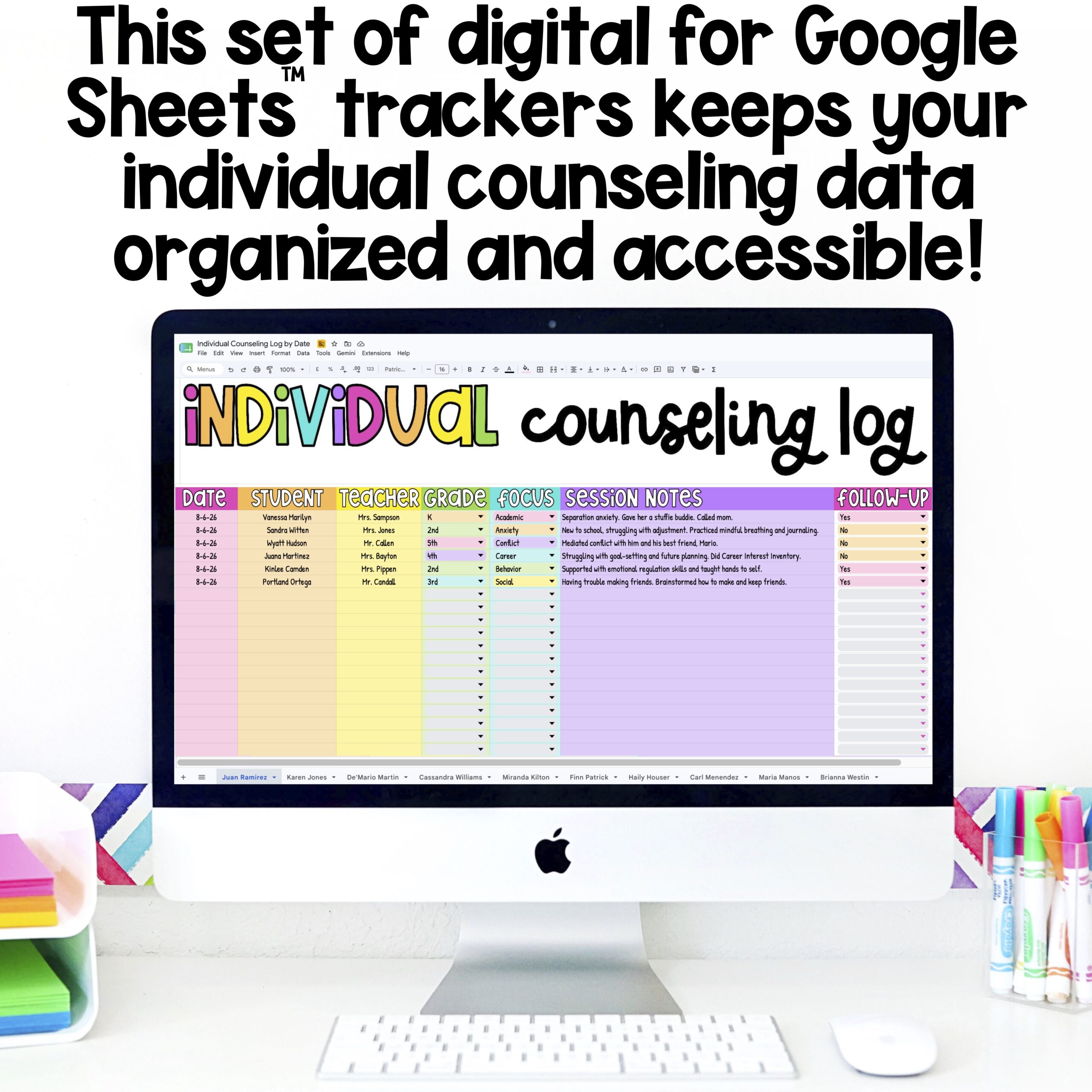 Individual Counseling Log Digital Tracker - Image 2