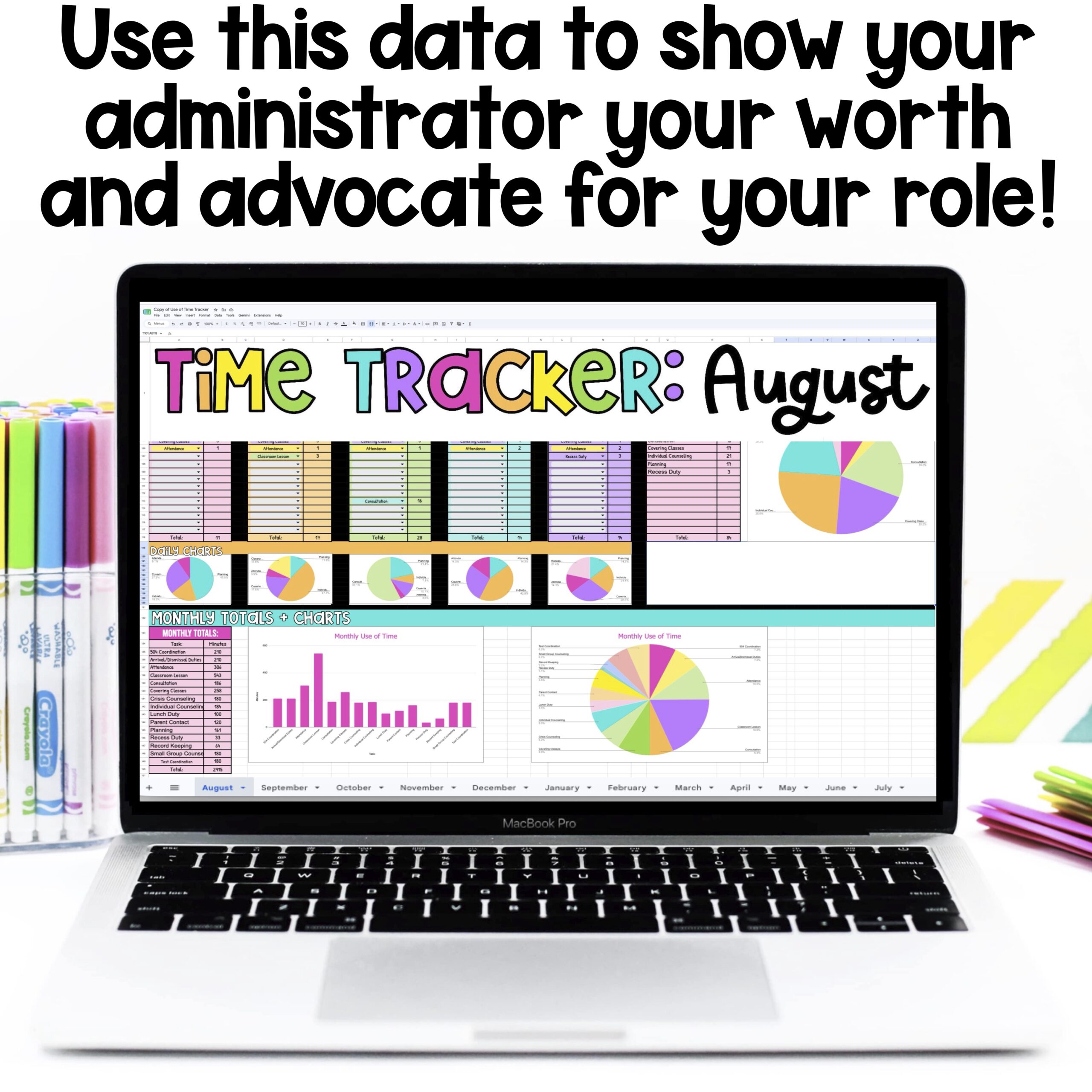 Digital School Counseling Use of Time Tracker - Image 4