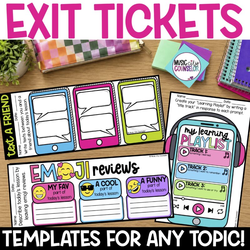 Exit Ticket Templates