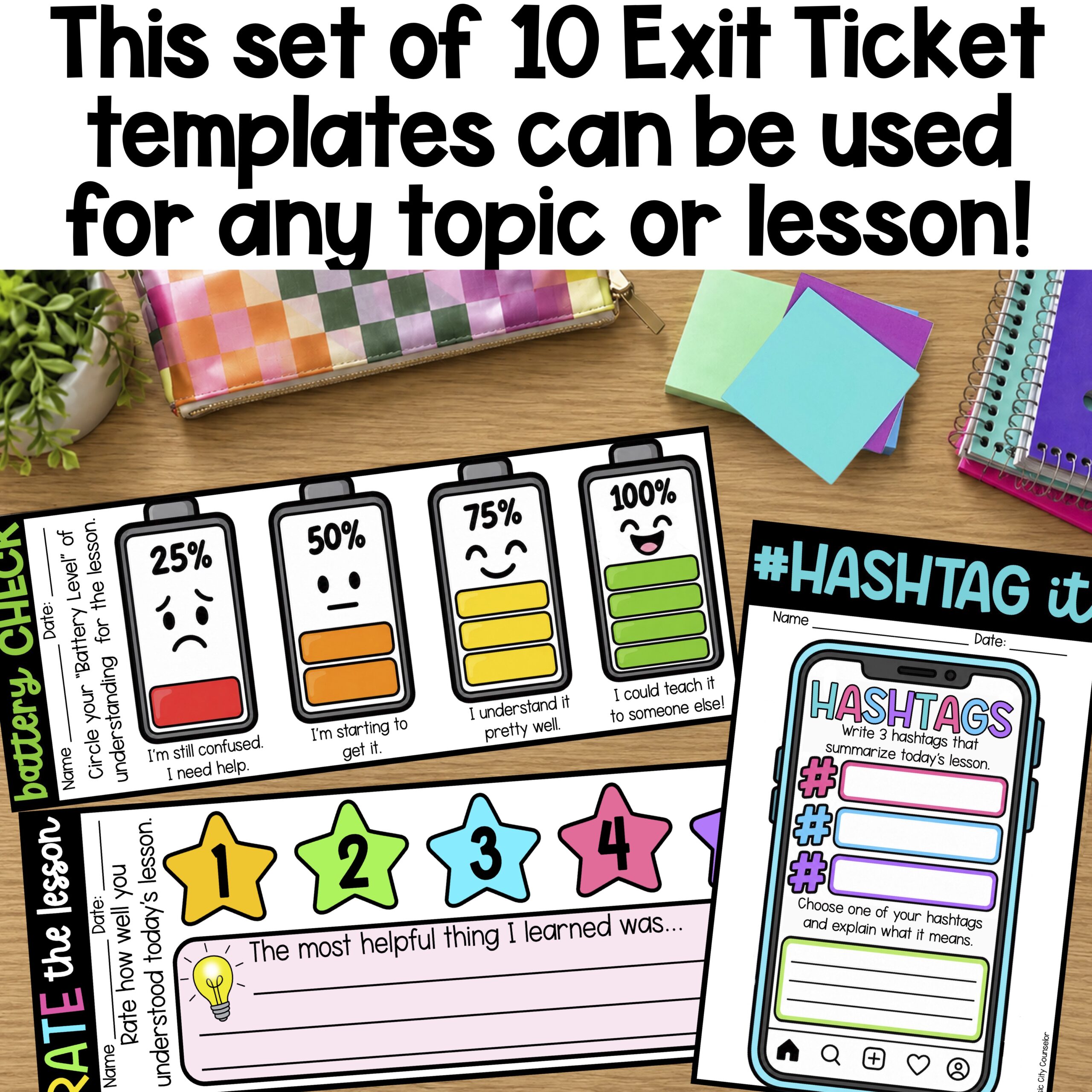 Exit Ticket Templates - Image 3