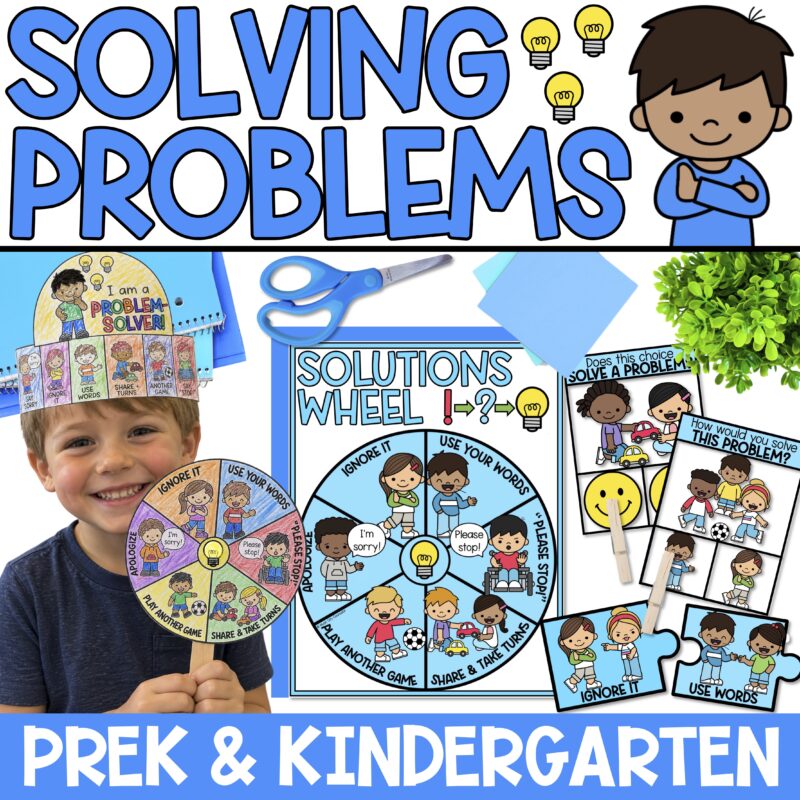 Conflict Resolution & Problem-Solving Skills Lesson for PreK & Kindergarten
