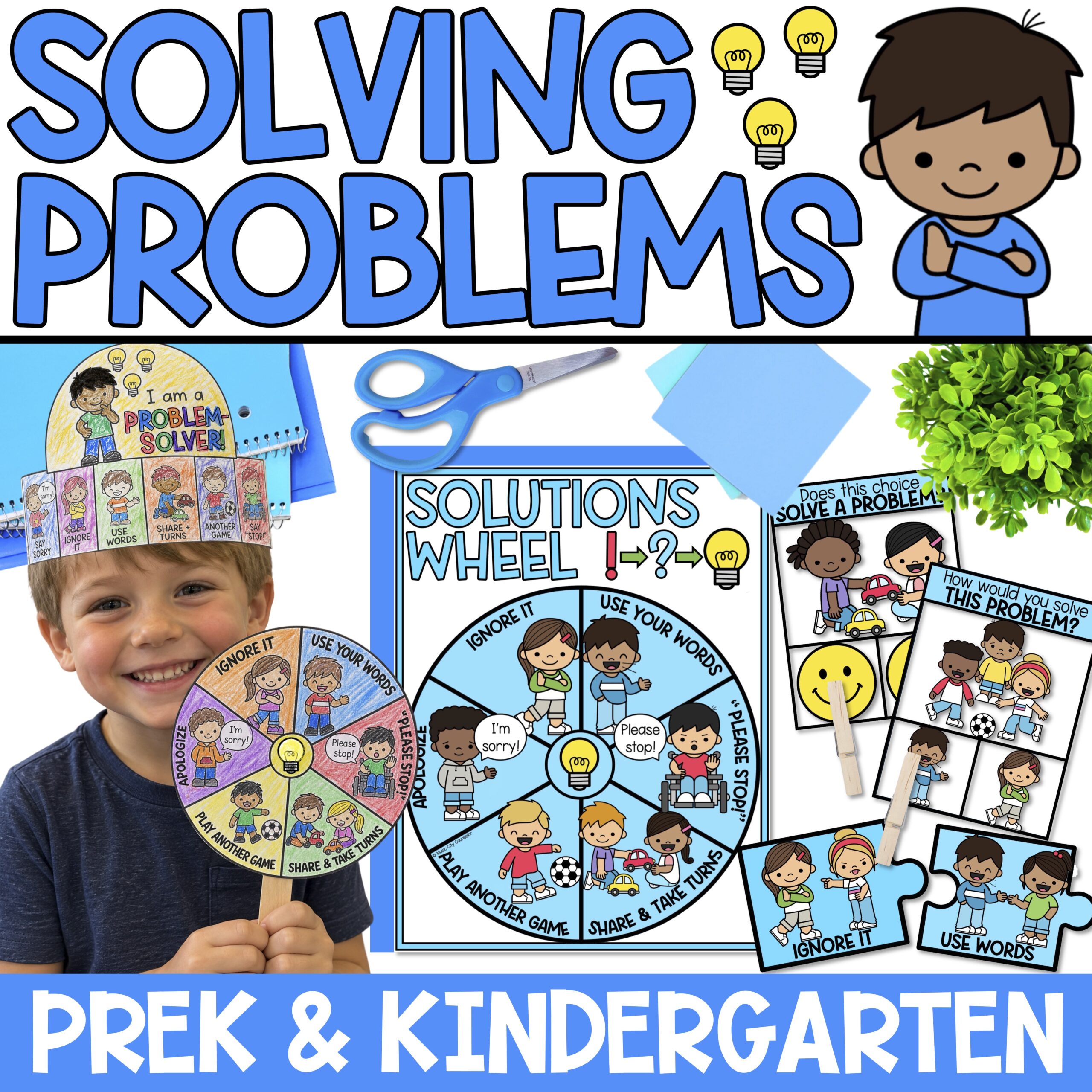 Conflict Resolution & Problem-Solving Skills Lesson for PreK & Kindergarten