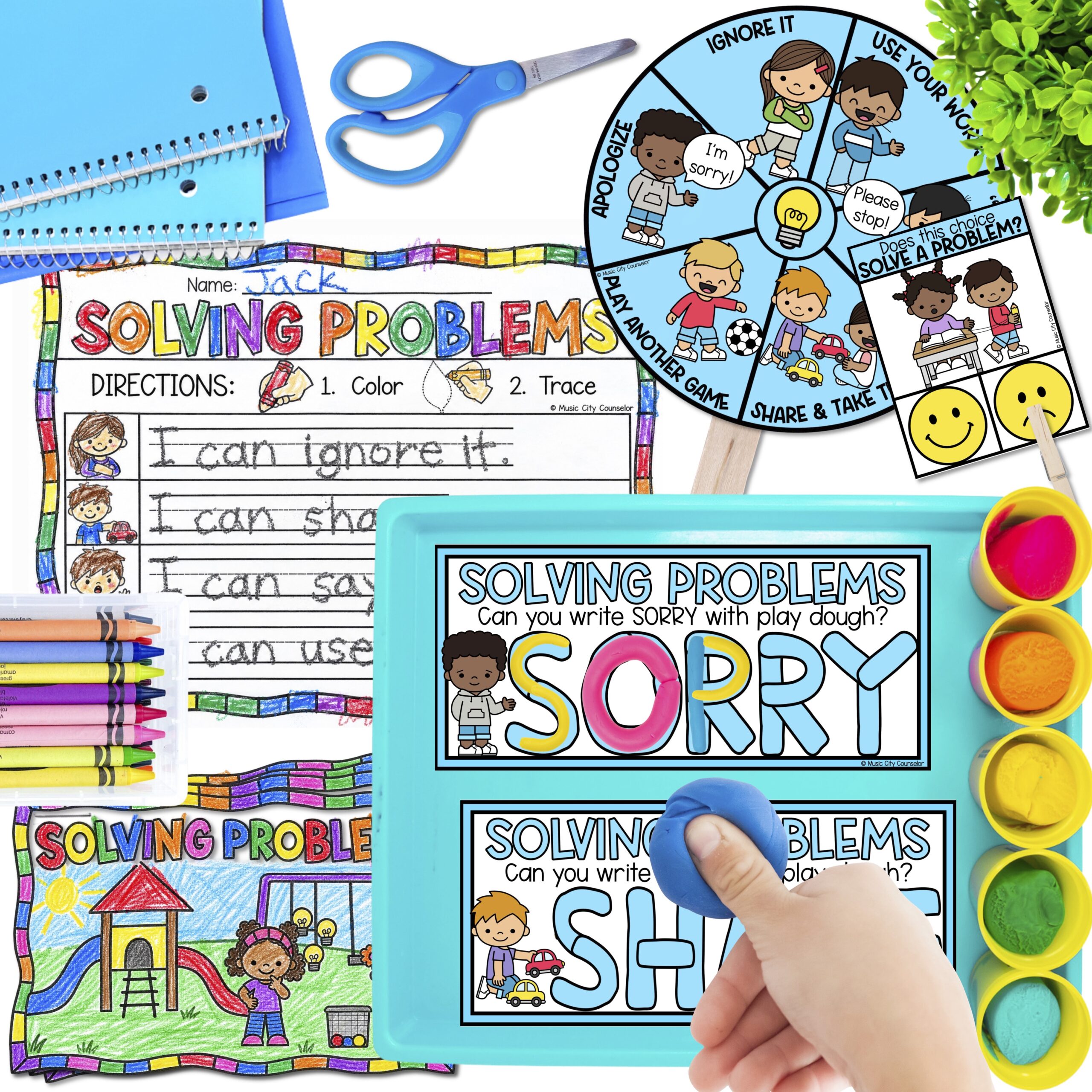 Conflict Resolution & Problem-Solving Skills Lesson for PreK & Kindergarten - Image 4