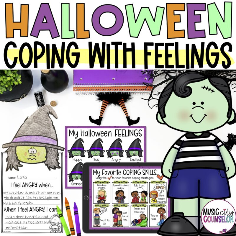 Halloween Feelings & Coping Skills Lesson